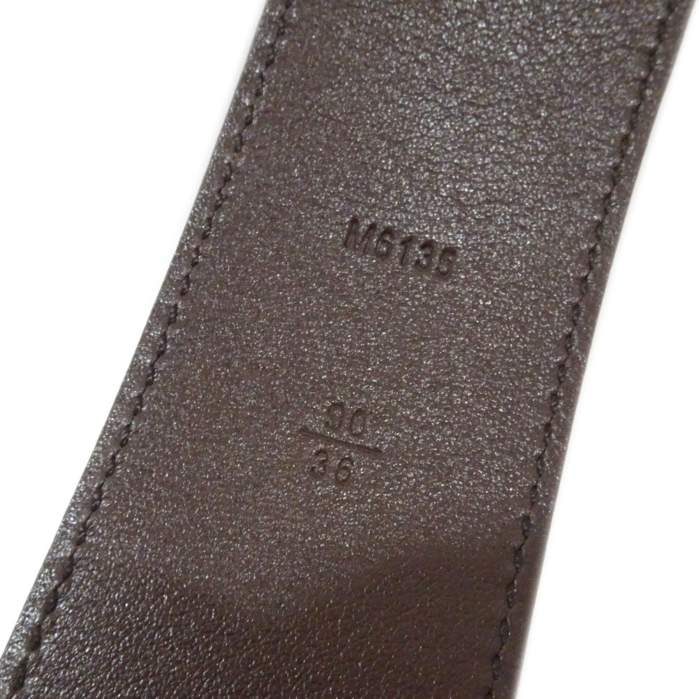 Louis Vuitton Belt Sanctuary LV Initial 40MM M6135U Brown Silver  Crocodile 36 90cm Mens