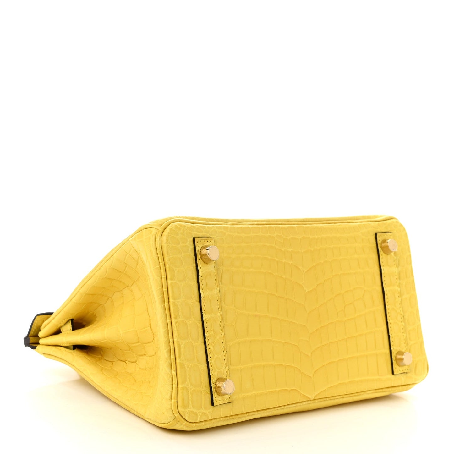 Hermes Matte Niloticus Crocodile Birkin 25 Mimosa
