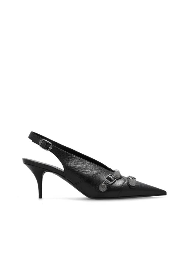 Luxury Balenciaga Trending 2026 Cagole Slingback Heels Black
