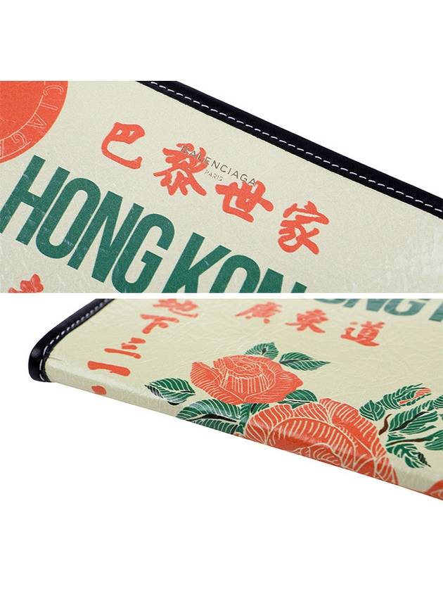 Luxury Balenciaga Trending 2026 Hong Kong Graphic Clutch Bag Beige