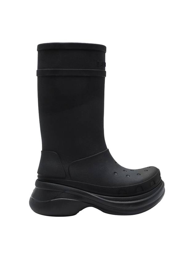 Luxury Balenciaga Trending 2026 Crocs Rain Boots Black