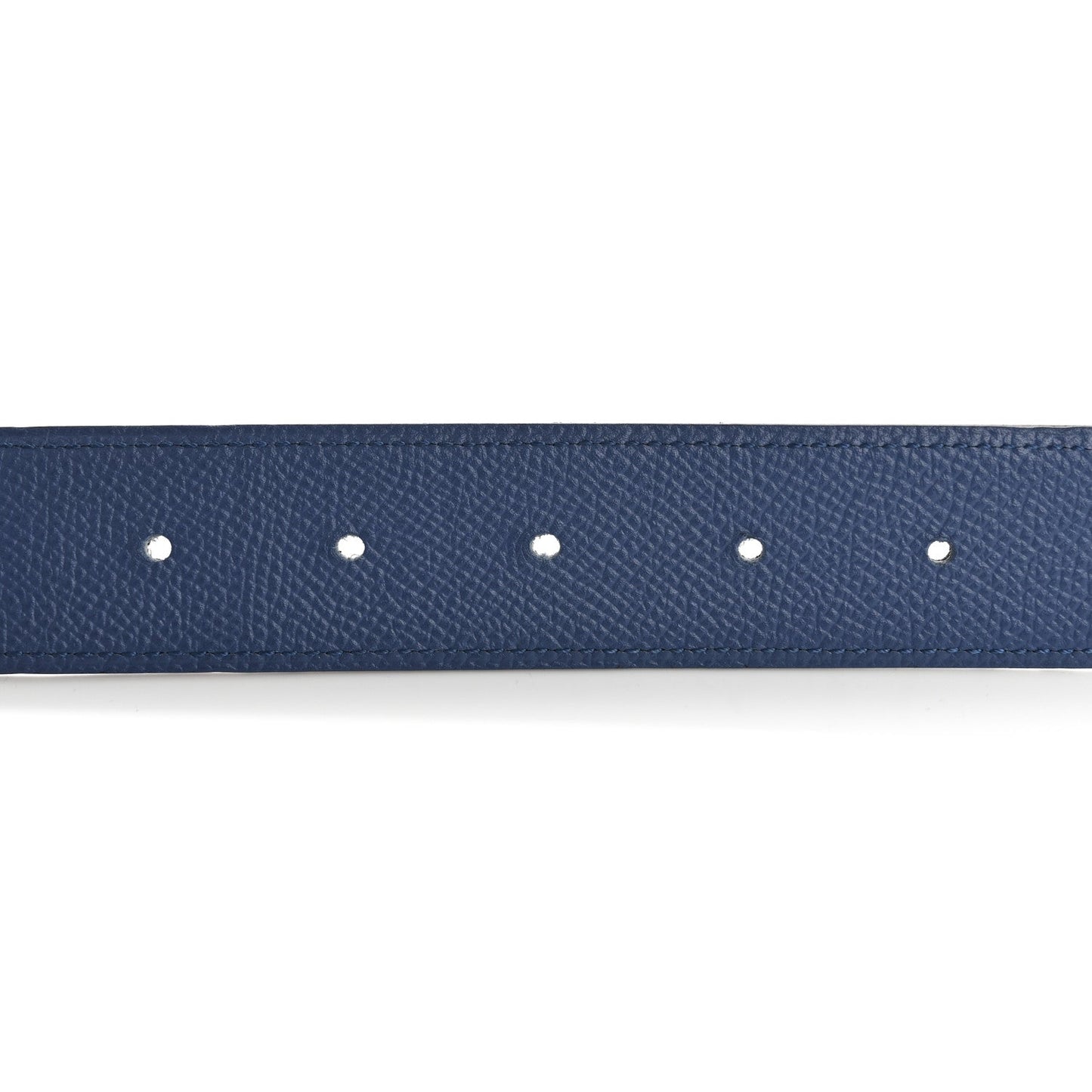 Hermes Epsom Swift 32mm Martelee H Belt 85 34 Bleu Agate Black