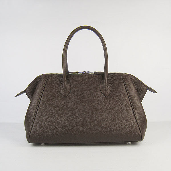 Luxury Hermes Paris Bombay Victoria Handbag H2806 dark coffee