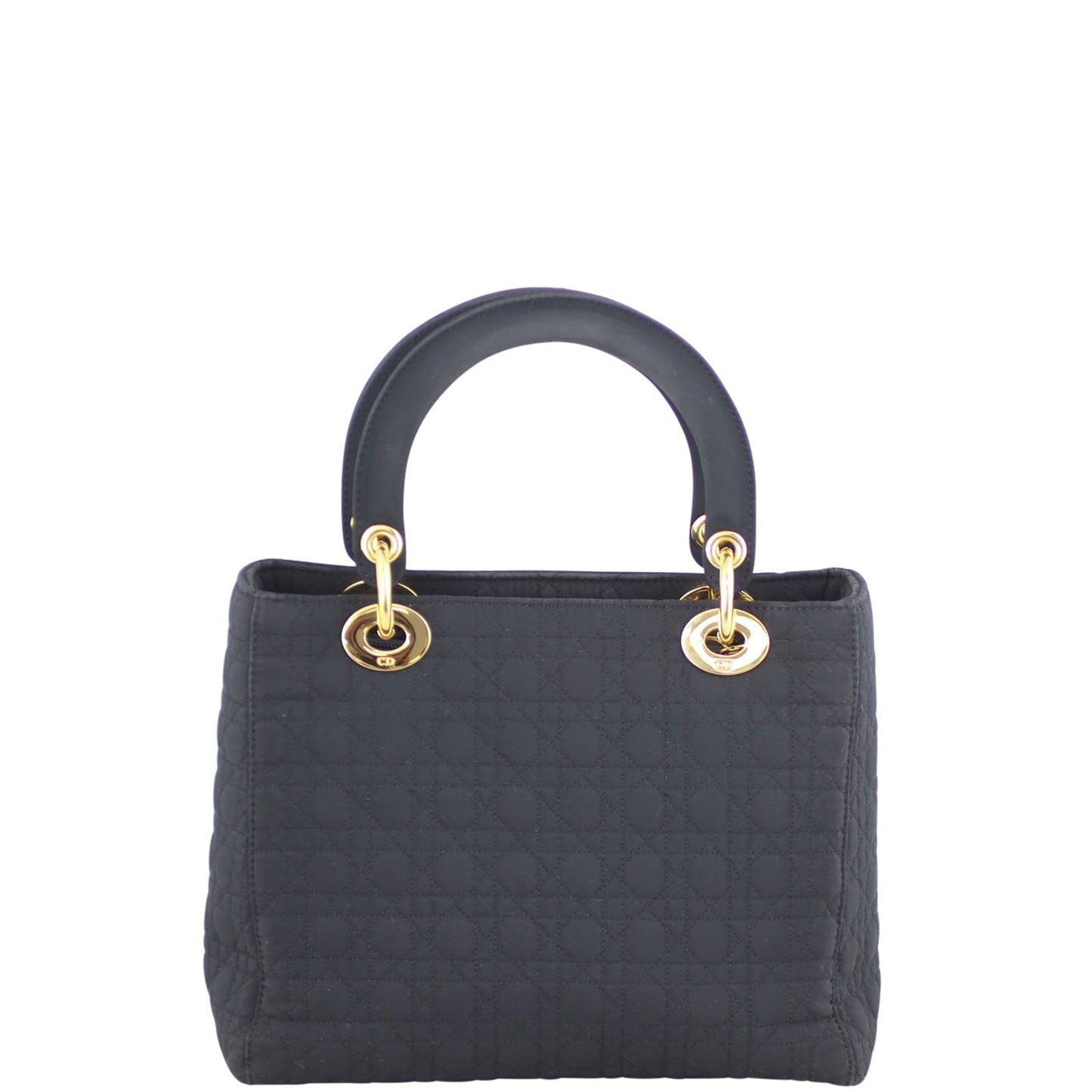 Dior Lady Dior Cannage Quilted Canvas Bag Medium