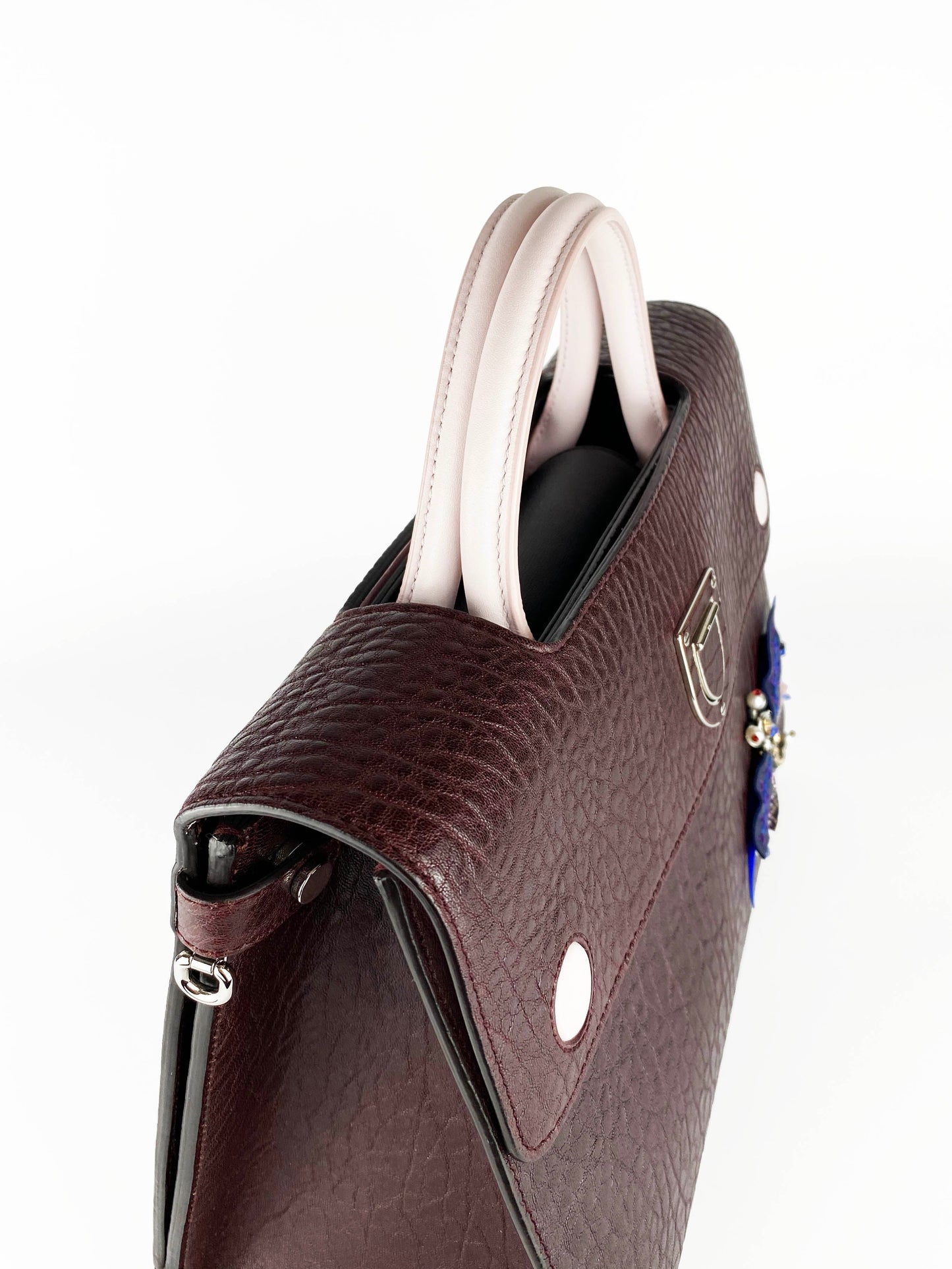 Christian Dior Burgundy Diorever Dragonfly Bag