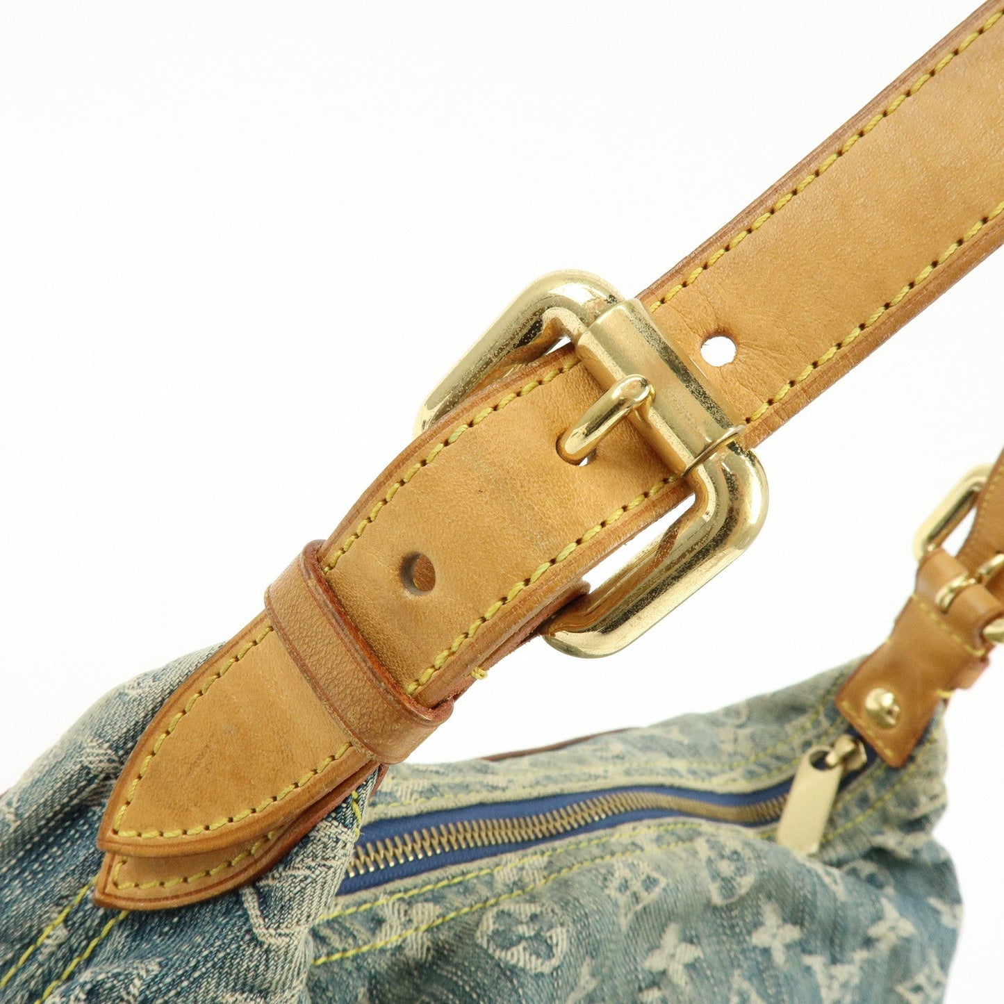 Louis Vuitton Monogram Denim Baggy PM 2Way Bag Shoulder Bag M95049