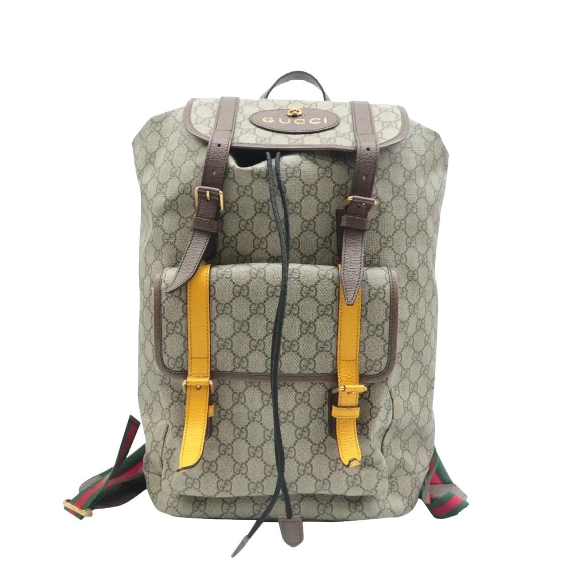 GUCCI Neo   GG Supreme Canvas Backpack Beige 473869