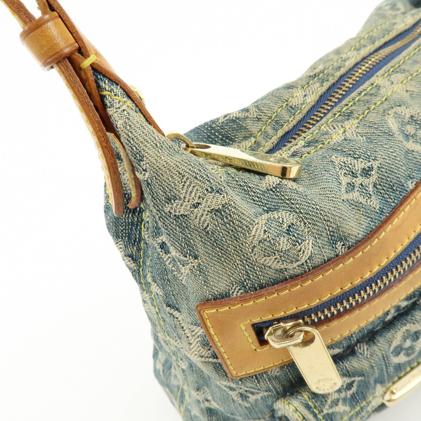 Louis Vuitton Monogram Denim Baggy PM 2Way Bag Shoulder Bag M95049