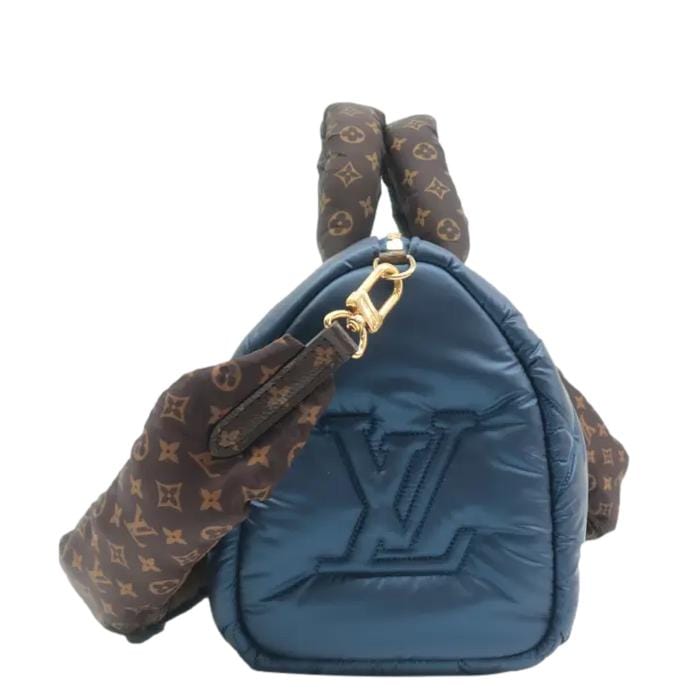 LOUIS VUITTON  25 Bandouliere Monogram Nylon Shoulder Bag Navy Blue