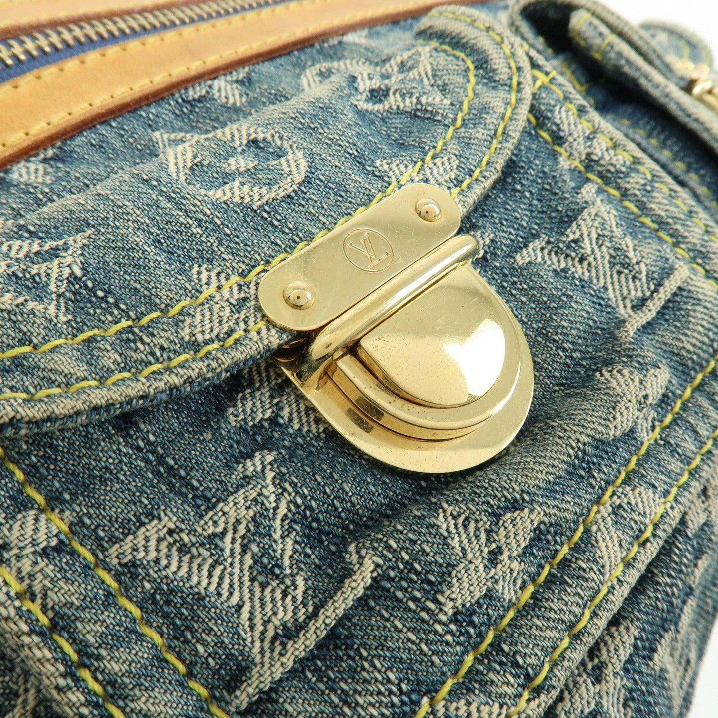 Louis Vuitton Monogram Denim Baggy PM 2Way Bag Shoulder Bag M95049