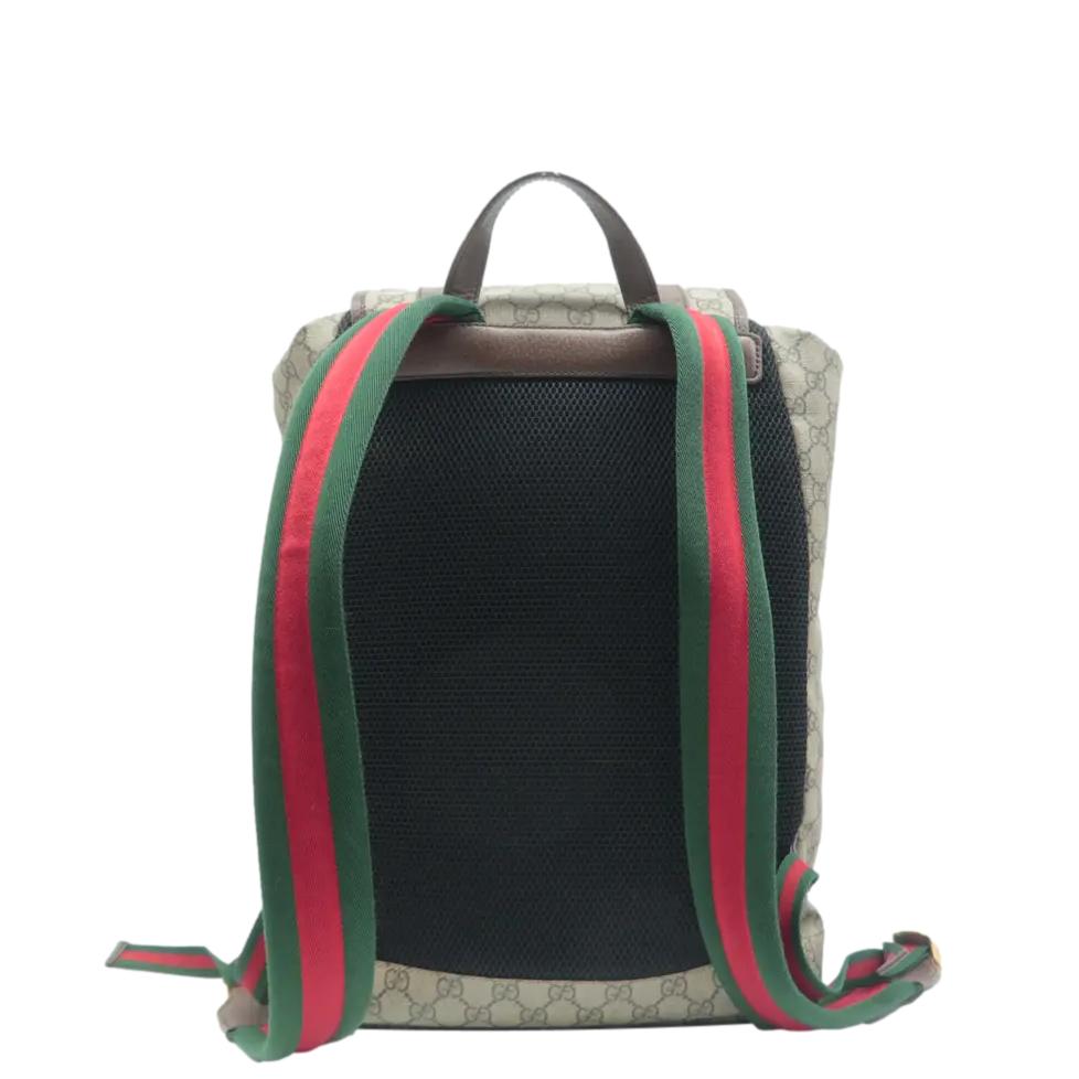 GUCCI Neo   GG Supreme Canvas Backpack Beige 473869