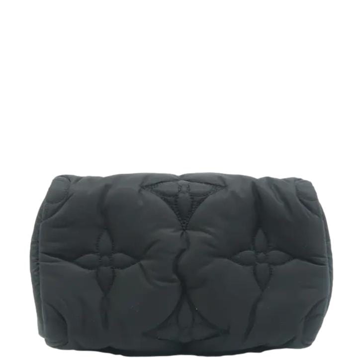 LOUIS VUITTON  25 Bandouliere Monogram Nylon Shoulder Bag Black