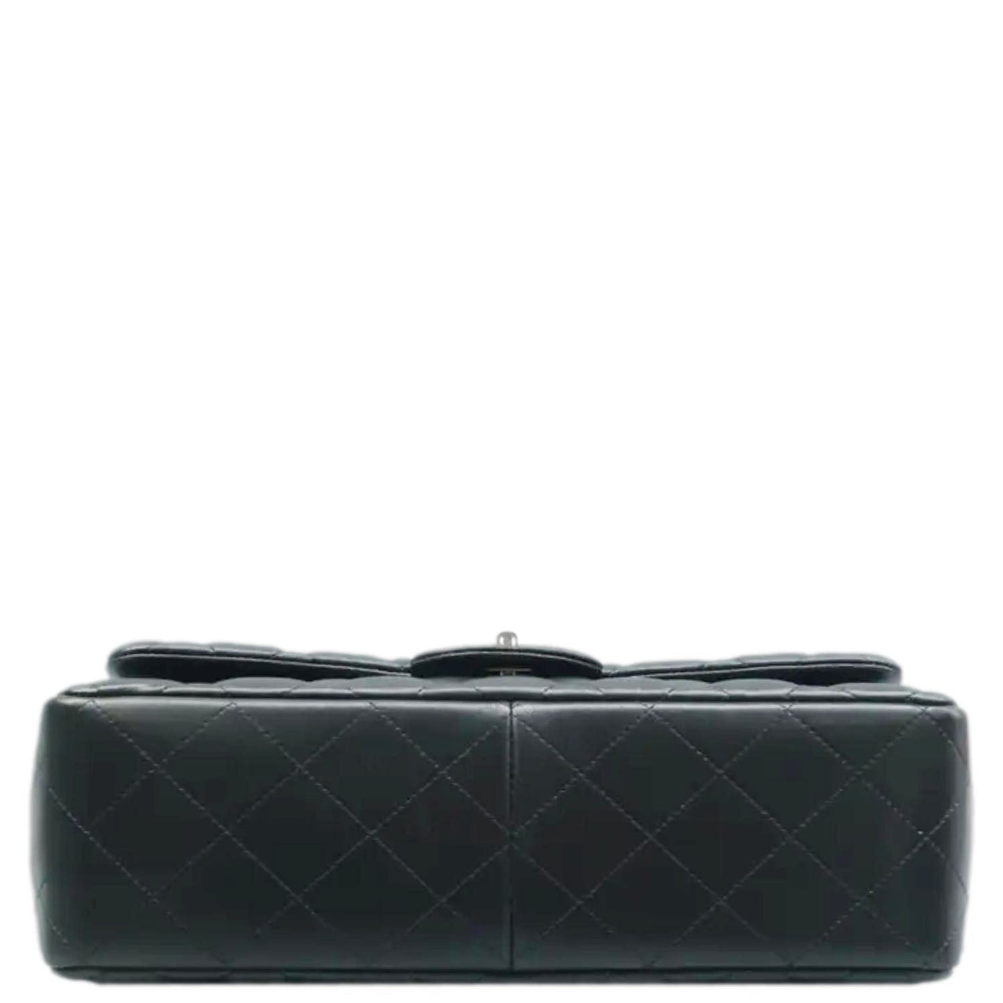 CHANEL Jumbo Classic Double Flap Quilted Leather Shoulder Bag Black