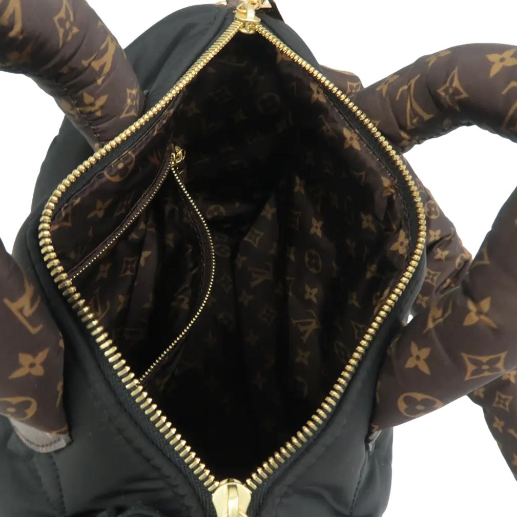 LOUIS VUITTON  25 Bandouliere Monogram Nylon Shoulder Bag Black