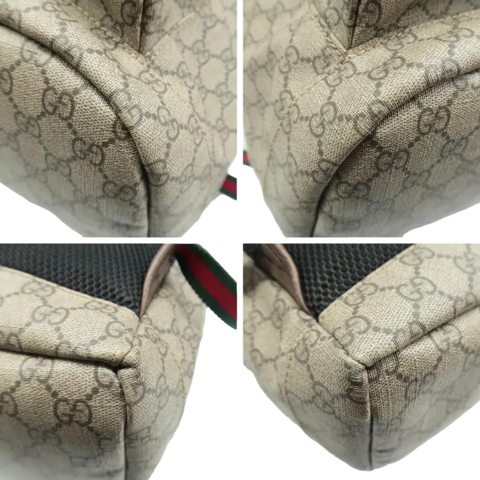 GUCCI Neo   GG Supreme Canvas Backpack Beige 473869