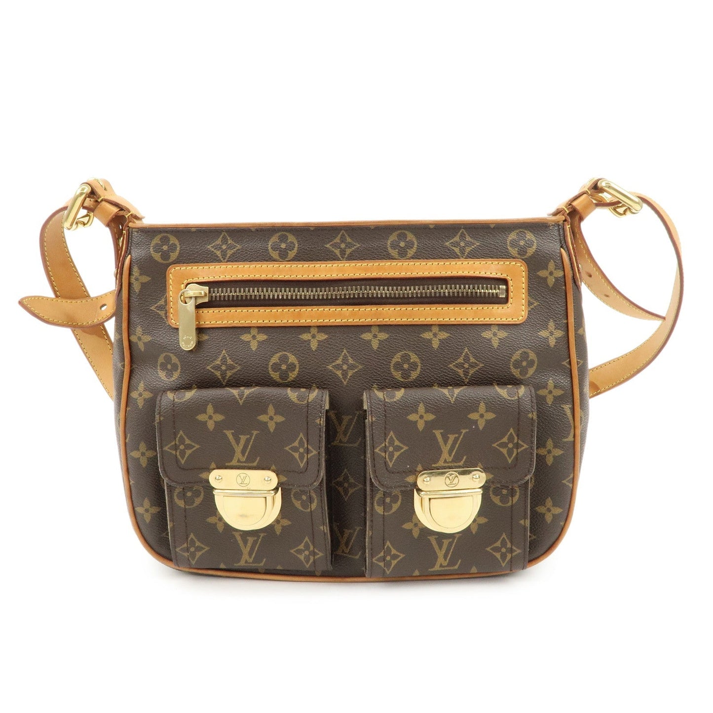 Louis Vuitton Monogram Hudson GM Shoulder Bag M40045
