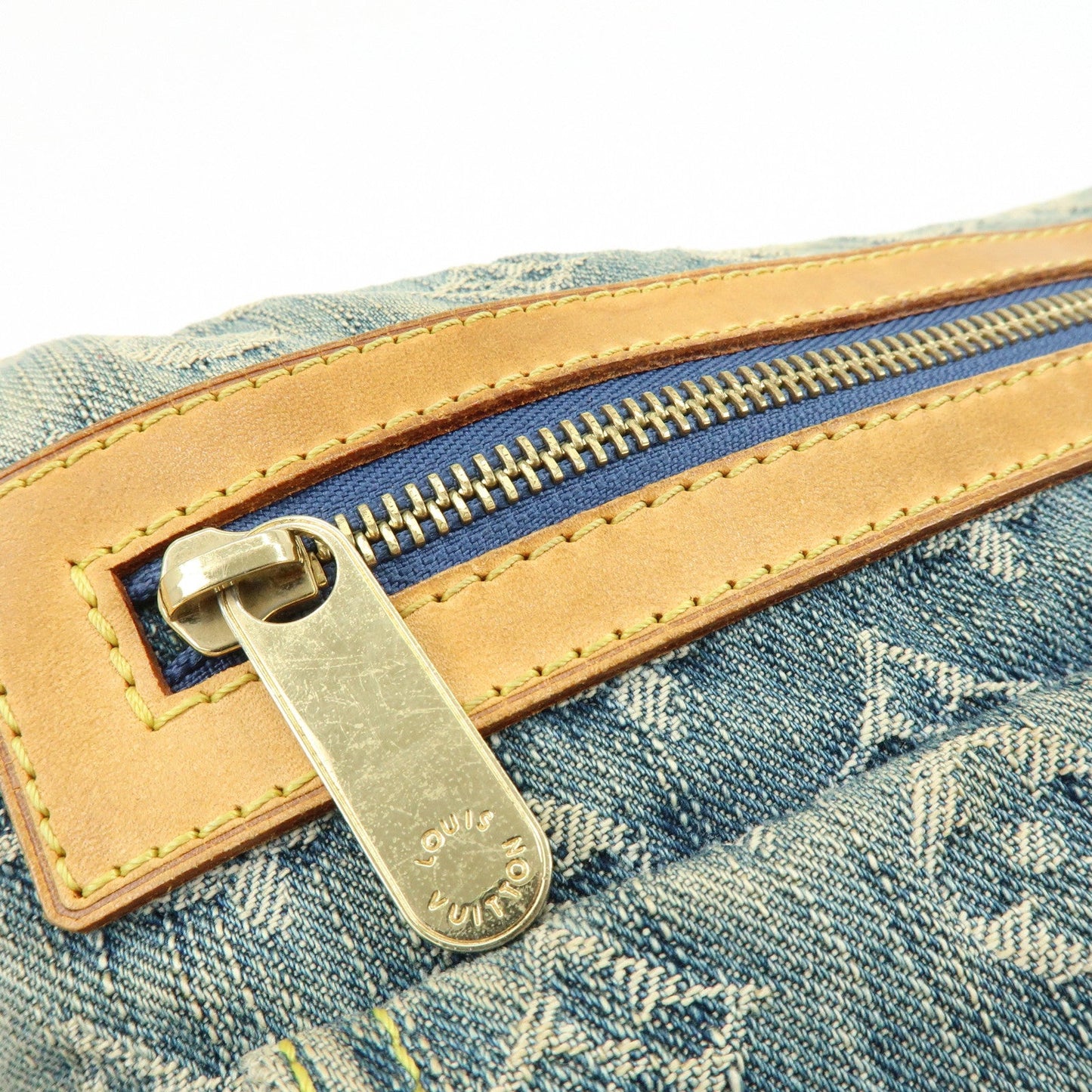 Louis Vuitton Monogram Denim Baggy PM 2Way Bag Shoulder Bag M95049
