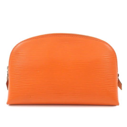 Louis Vuitton Epi Pochette Cosmetic PM Pouch Pimont Orange M40642