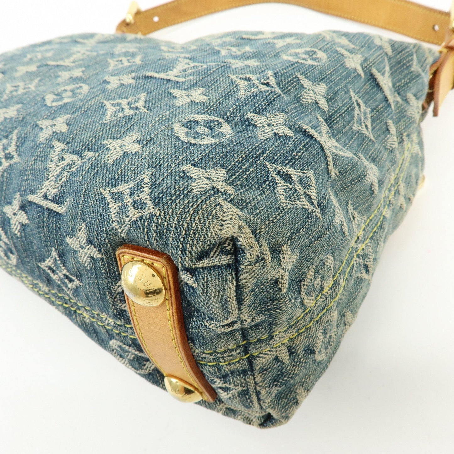 Louis Vuitton Monogram Denim Baggy PM 2Way Bag Shoulder Bag M95049