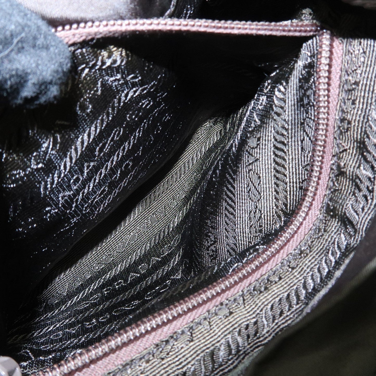 PRADA  Triangle Logo Leather Nylon BackPack B5885F