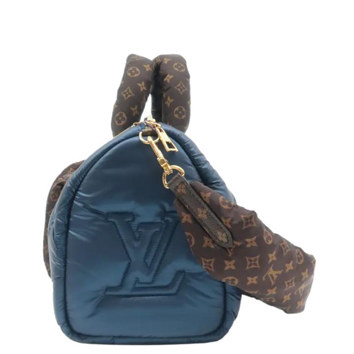 LOUIS VUITTON  25 Bandouliere Monogram Nylon Shoulder Bag Navy Blue