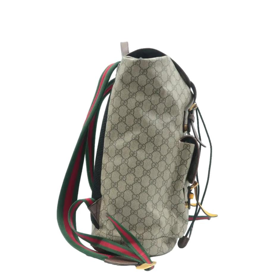 GUCCI Neo   GG Supreme Canvas Backpack Beige 473869