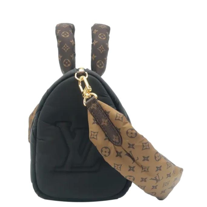 LOUIS VUITTON  25 Bandouliere Monogram Nylon Shoulder Bag Black
