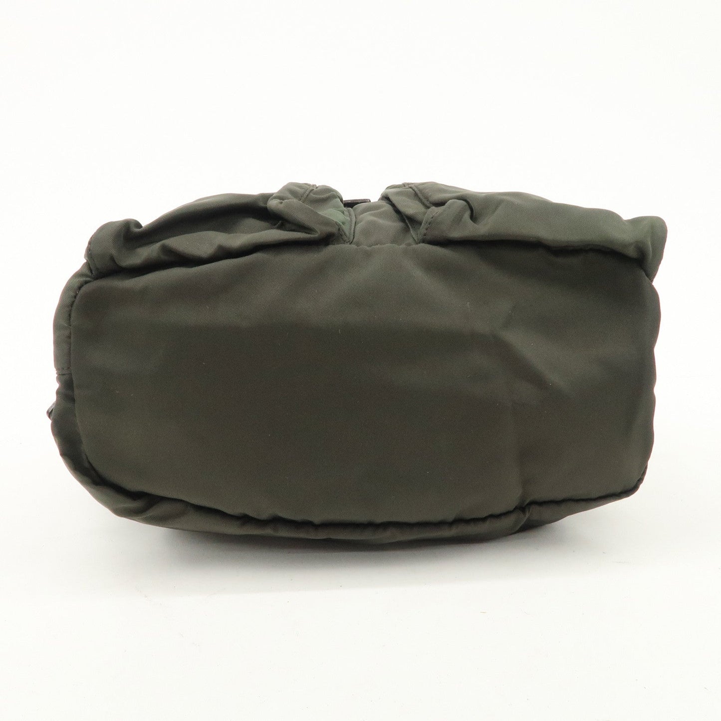 PRADA  Triangle Logo Leather Nylon BackPack B5885F