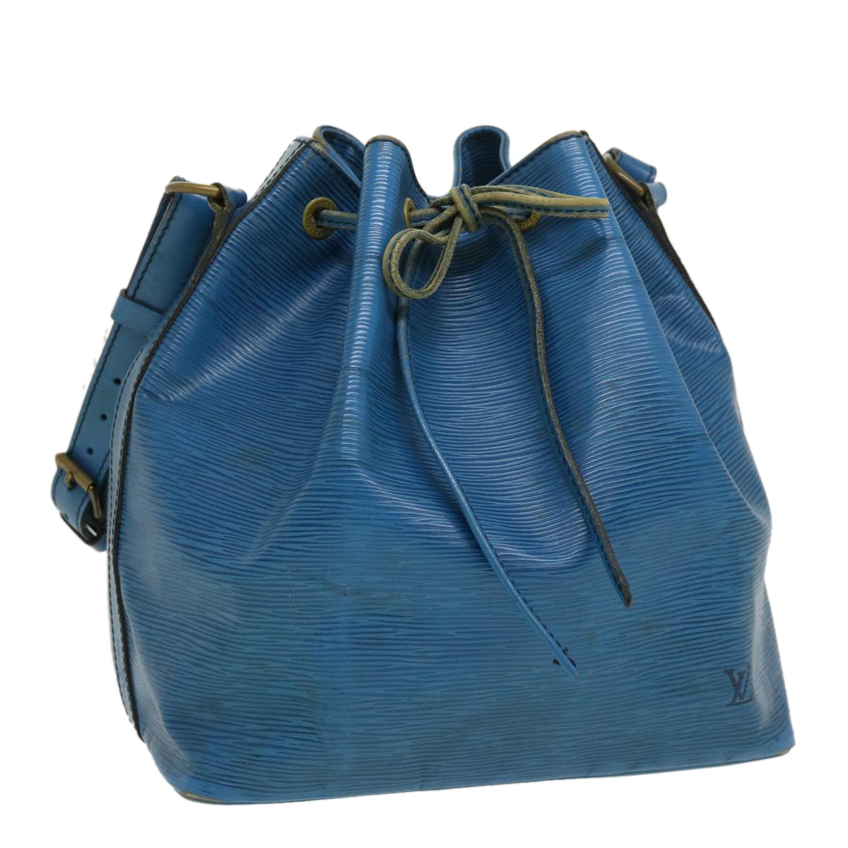 LOUIS VUITTON Epi Petit Noe Shoulder Bag Blue M44105 LV  ds528