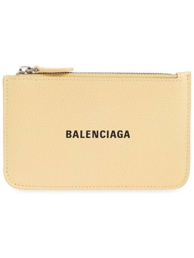 Luxury Balenciaga Trending 2026 Cash Large Long Coin Card Wallet Light Yellow