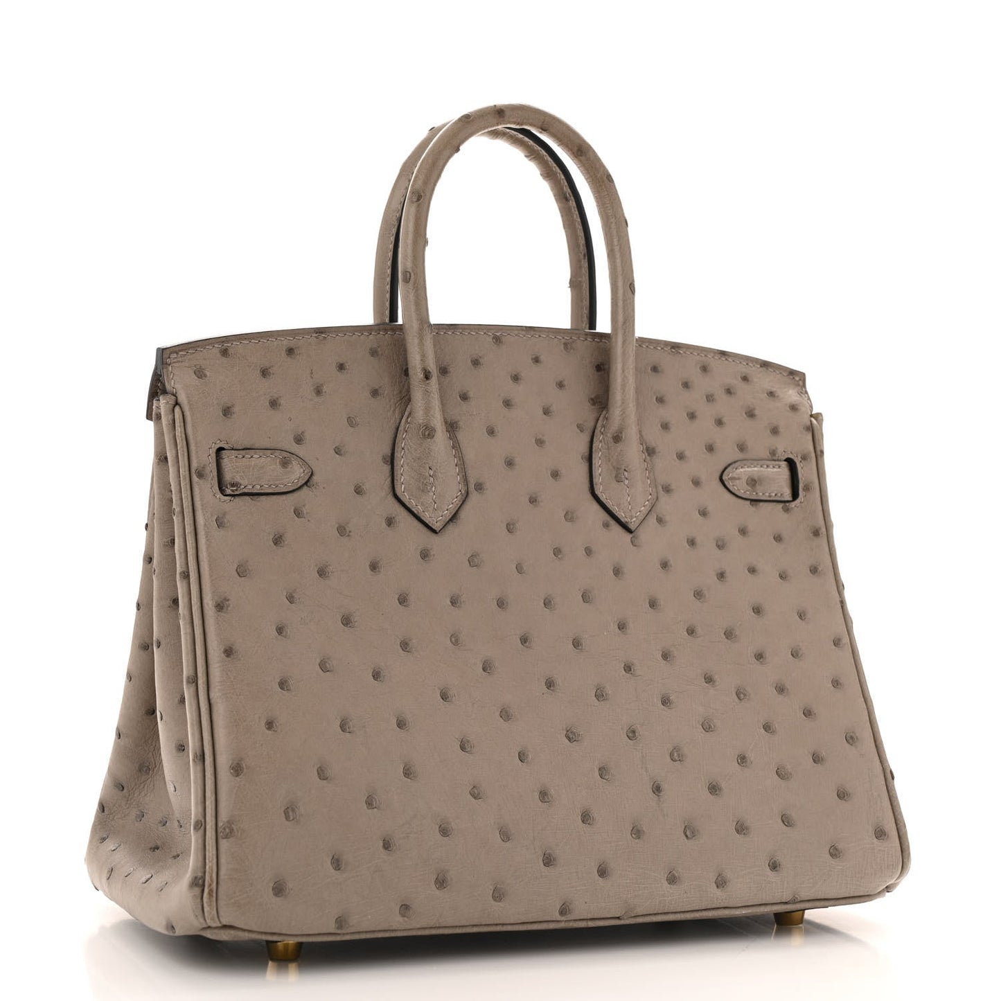 Hermes Ostrich Birkin 25 Gris Tourterelle