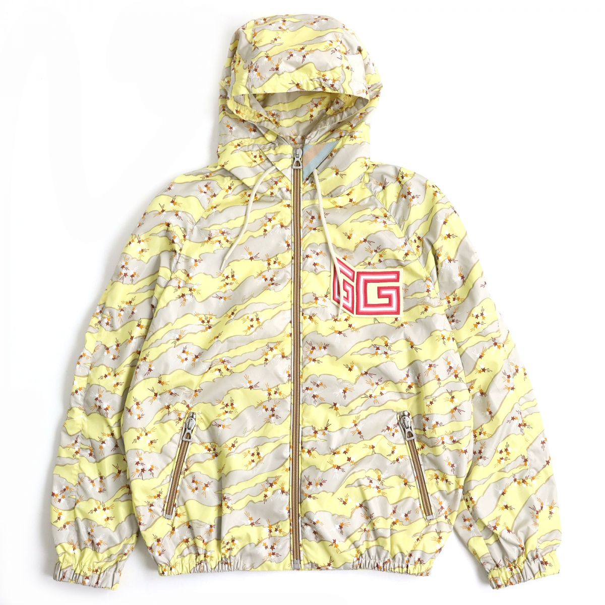 GUCCI Hoodie 703189 Main: 100% polyester Yellow x Gray type mens 46