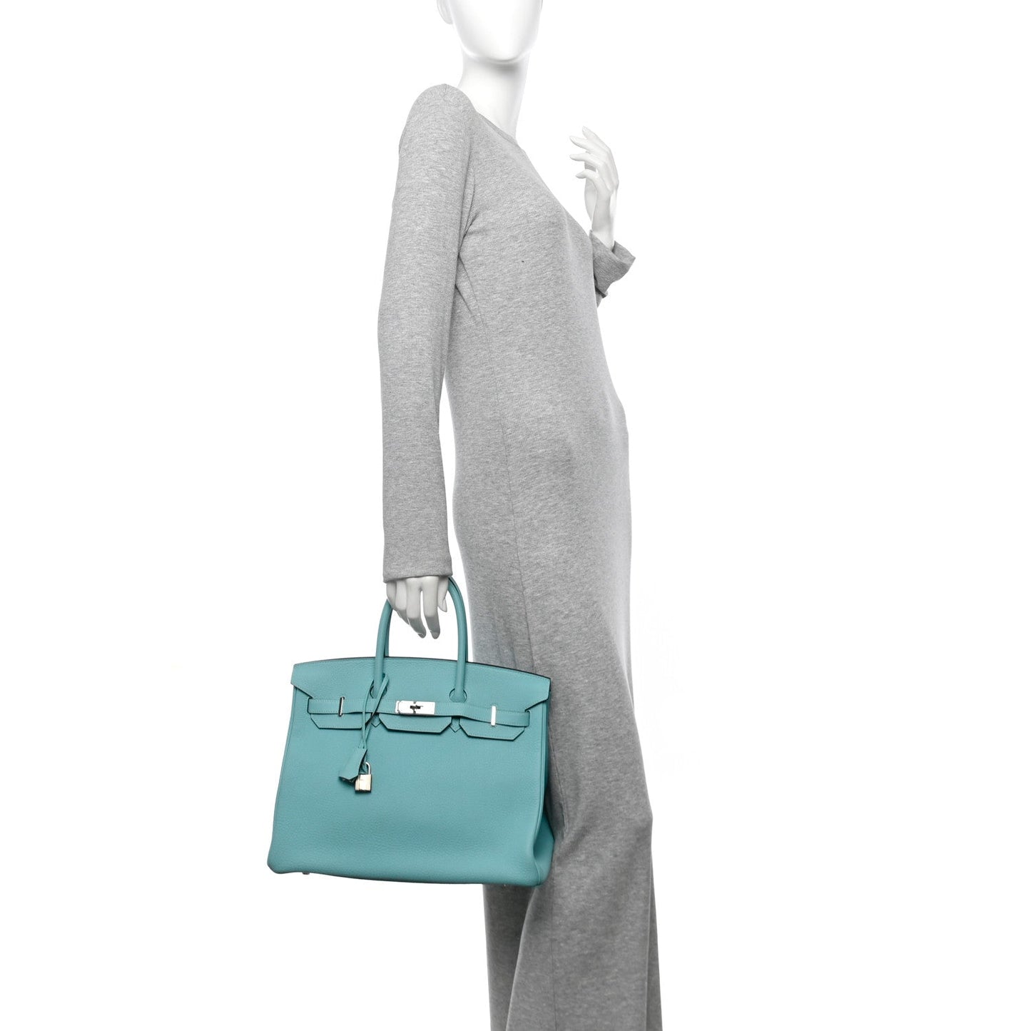 Hermes Togo Birkin 35 Bleu Atoll