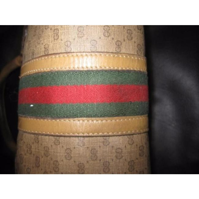 Gucci Lou Leather Canvas Handbag
