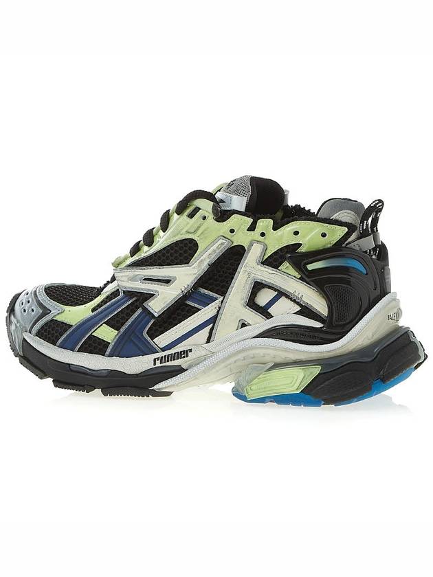 Luxury Balenciaga Trending 2026 Runner Low Top Sneakers Green Black Blue