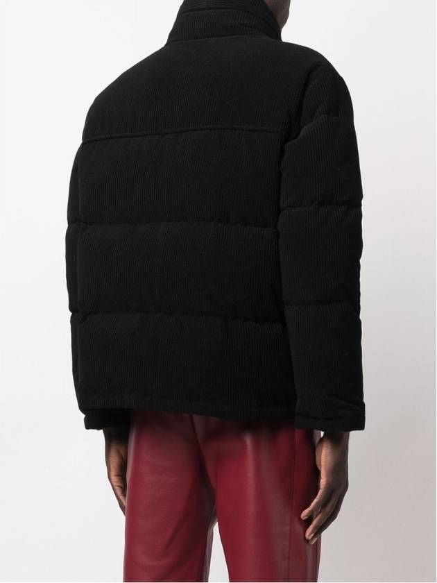 Luxury Saint Laurent Trending 2025 Corduroy Down Padding Jacket Black