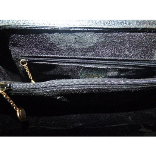 Gucci Xl Two Way Black Suedebamboo Handles Leather And Satchel