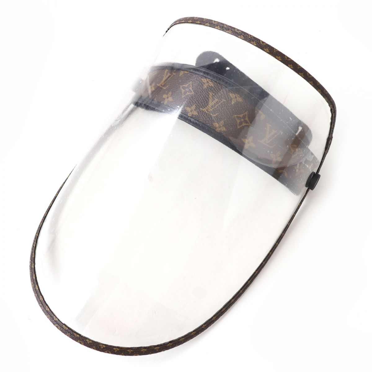 LOUIS VUITTON Sun visor M76727 PVC, Leather Clear x Dark Brown face shield Monogram Viger LV Shield Women