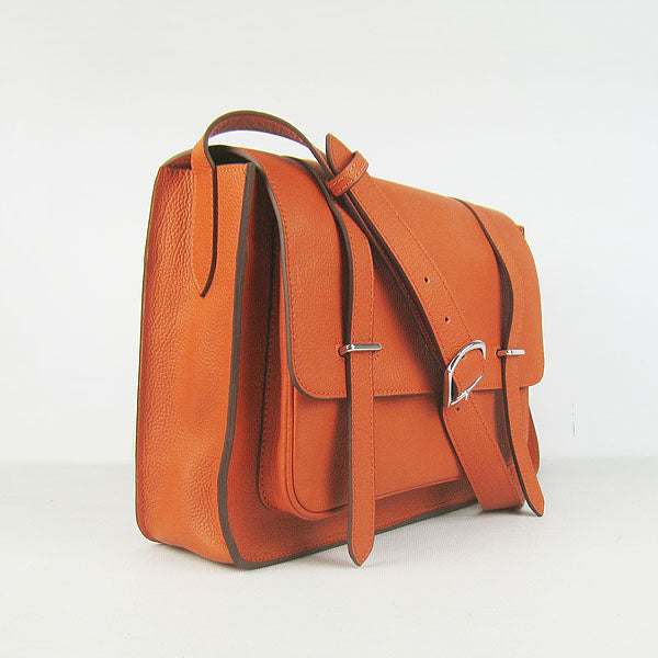 Luxury Hermes Steve H2810 Cow Leather Orange