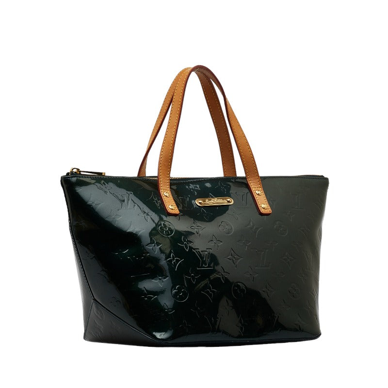 Louis Vuitton Monogram Verney Belvue PM Handbag M93671 Blue New Green Patent Leather Louis Vuitton