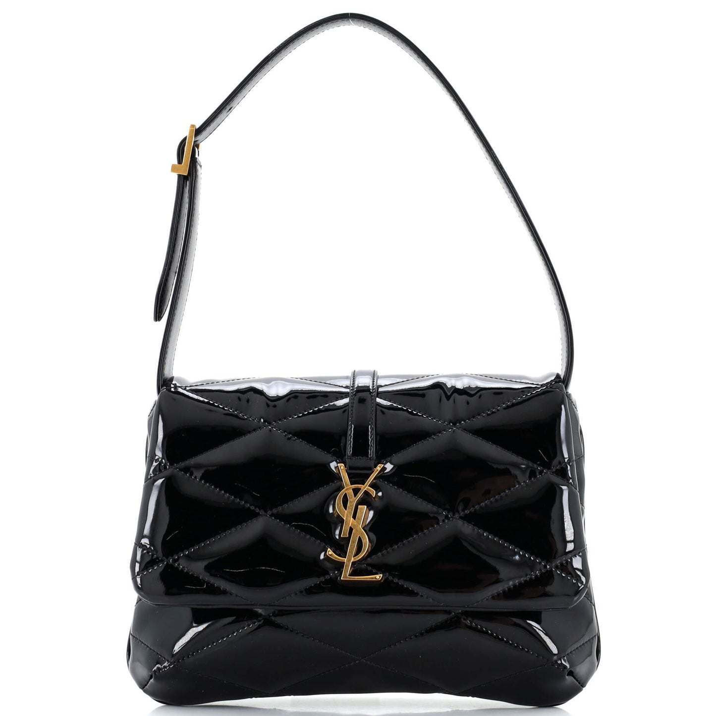 Luxury Saint Laurent Trending 2025 Le 57 Shoulder Bag Quilted Patent