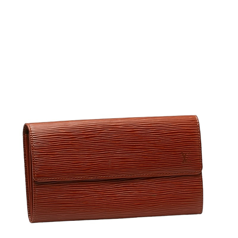 LOUIS VUITTON Long Wallet in Epi Leather Kenyan Brown M63573