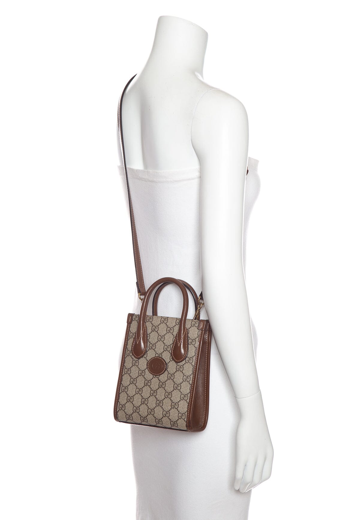 Gucci GG Supreme Ophidia Mini Tote Handbag