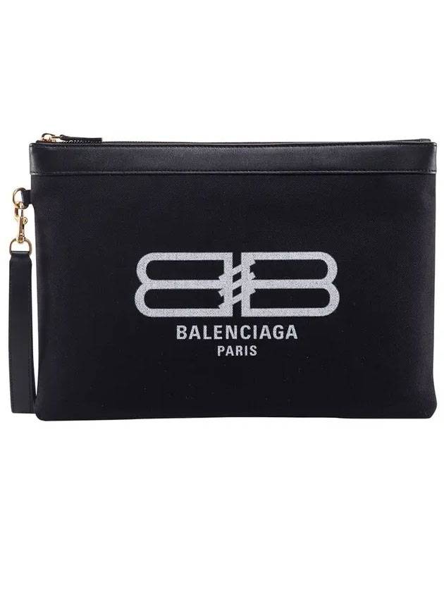 Luxury Balenciaga Trending 2026 Flat Jumbo Clutch Bag Black