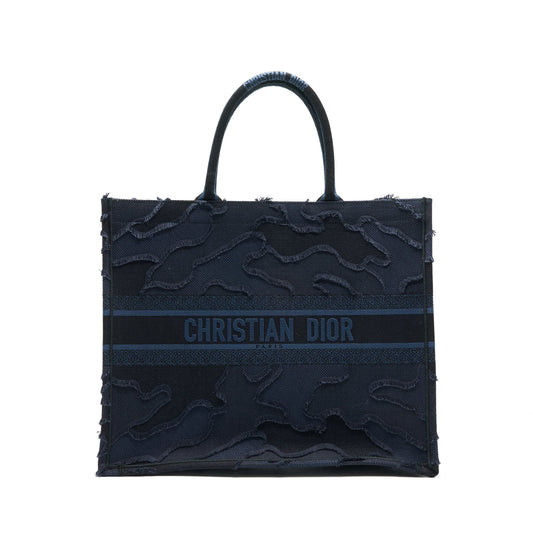 Christian Dior Book Tote Denim Blue