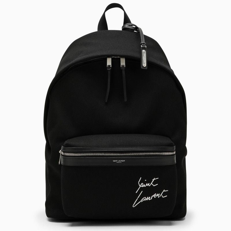Luxury Saint Laurent Trending 2025 Men's City Backpack in Black | 534968FAAVV