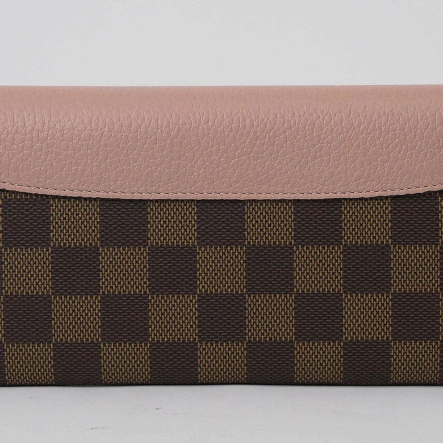 Louis Vuitton Damier Damier Canvas Ebene Magnolia Long Wallet (Bi-Fold)