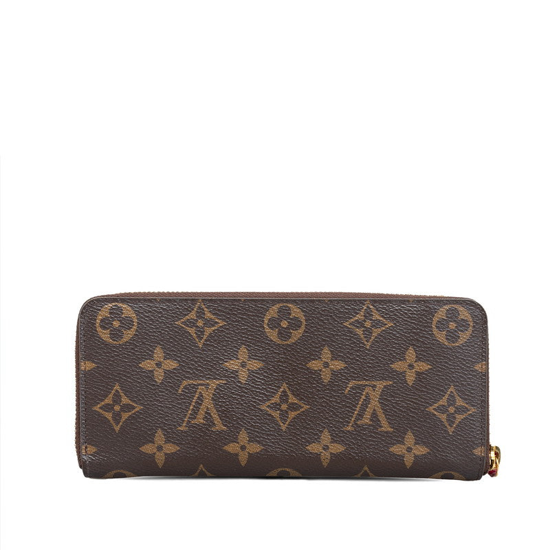 Louis Vuitton Monogram M60742 Long Wallet Fushai Pink Brown Lady Fushai