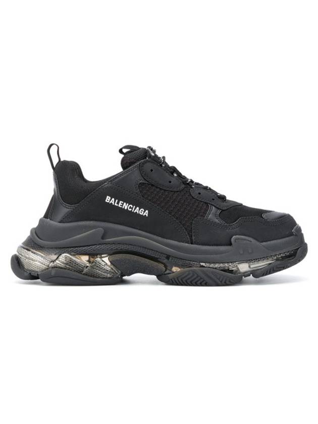 Luxury Balenciaga Trending 2026 Triple S Sneakers Clear Sole Black