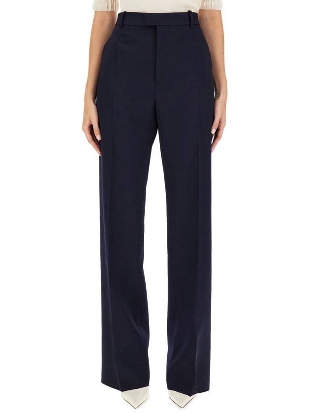 Luxury Bottega Veneta straight pants 743466 VKIS0 4121 NAVY